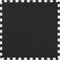 IncStores 1/2 Inch Thick Diamond Soft Foam Flooring Tiles | High-Density Interlocking Foam Tiles for Rugged Style in Your Home Gym, Playroom, and More | Black, 16 Tiles