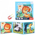Magnetic Travel Puzzles for Kids 3-6, Toddler Puzzles Educational Toys for Car Plane Activities, Matching Games Preschool Magnet Toys, Birthday Gifts for Boys and Girls Valentine Exchange (Forest)