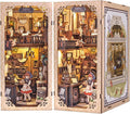 Fsolis Book Nook Kit, DIY Miniature Dollhouse Kit for Adults Bookshelf Decor Birthday for Women Teens Craft Lovers (Grandpa's Antiques Store)