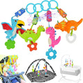 Baby Toys for 0 3 6 9 12 Months, Soft Rattle Wind Chime Car Seat Crib Stroller Toys, Dinosaur Baby Hanging Toys Birthday for Baby Boys and Girls