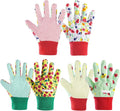 OSDUE Kids Gardening Gloves, 3 Pairs, Large, Polyester, Suitable for 10-15 Year Olds, Protective and Breathable
