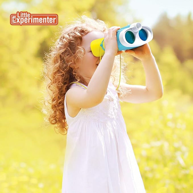 Little Experimenter Night Vision Binoculars for Toddlers & Kids, Flash Light & Face Comfort Rubber, Ideas, Outdoor Toys, Educational STEM Gifts for Boys & Girls Ages 3 4 5 6 Year Old