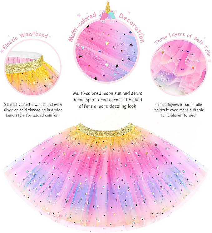 Little Girls Dress Up Costume Set, Fairy and Mermaid Princess Dress Up Clothes Pretend Play Costume for Toddler Girl 3 4 5 6