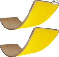 Adventure Awaits! Balance Wobble Board 2-Pack Natural Hardwood with Optional Felt Layer Included for Adventurous Kids or Yoga