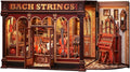 Book Nook Kit, 3D Wooden PuzzleDIY Miniature House Kits for Adult and Teens, Tiny House Building Kit Booknook Bookshelf Decor, DIY Craft Gifts for Family and Friends & Music Lovers (Bach Strings)