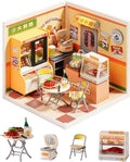 Rolife Super Creator Series, DIY Mini Night Out Food Stall Dollhouse House Kit, Bulid Scenary for Action Collectible Figures, Creative Gifts for Women Adults