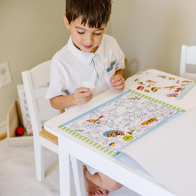 Melissa & Doug Seek and Find Sticker Pad – Adventure (400+ Stickers, 14 Scenes to Color) Search and Find Sticker Pads, Arts and Crafts Activity for Kids Ages 4+ - FSC-Certified Materials