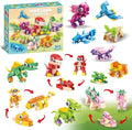 12 Packs 36 Kinds of Dinosaurs Building Blocks Toy, DIY Dinosaurs Animals Building Blocks Sets for Classroom Prizes,Birthday Party Favors for KidsIdeas for Boys and Girls Ages 6-12