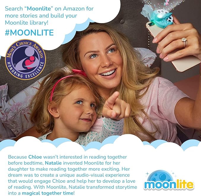 Moonlite Storytime - Ryan's World - Spot The Difference - A Magical Read Together - Projector Sold Separately - Digital Story w/ Sound FX - Learning Gifts for Kids Ages 1 Year & Up