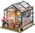 DIY Handmade Miniature Furniture, Wooden Diorama Book Nook House Kits Build Crafts for Adults, Miniature Street Tiny Library House Making Kit 1:24 Scale