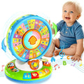 Learning Toy for Kids 1 2 3 Year Old Boys Girls, Spin and Sing Alphabet Zoo with Sounds, Interactive Educational Toys for Toddler 2-3, First Christmas 1st Birthday Gifts Toy