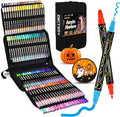 Betem Acrylic Paint Markers Pens, Dual Tip 120 Colors Premium Paint Pens Acrylic Markers for Wood, Fabric, Canvas, Stone, Rock Painting, Glass, Ceramic Surface, DIY Crafts Making Art Supplies with Bag