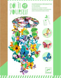 DJECO DIY Springtime Mobile Craft Kit - Create Your Own Hanging Flower & Butterfly Decoration for School or Gifts - Fun & Creative for Family & Friends, Boys & Girls, DIY Art Spring Kit for Kids 7+