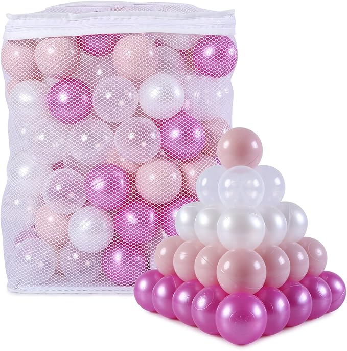 Ball Pit Balls Plastic Balls for Ball Pit Phathalate Free BPA Free Plastic Balls 100pcs 2.2" Set for Toddlers for Play Tent Tunnel