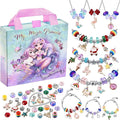 Charm Bracelet Making Kit & Unicorn/Mermaid Girl Toy- ideal Crafts for Ages 8-12 Girls who Inspire Imagination and Create Magic with Art Set and Jewelry Making Kit
