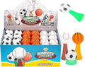 IPIDIPI TOYS Jumpeez Sport Ball Rocket Poppers – 24-Pack Jumping Spring Launcher Toys – Halloween Toys for Trick or Treat, Halloween Goodie Bag Stuffers, Birthday Party Favors for Boys & Girls