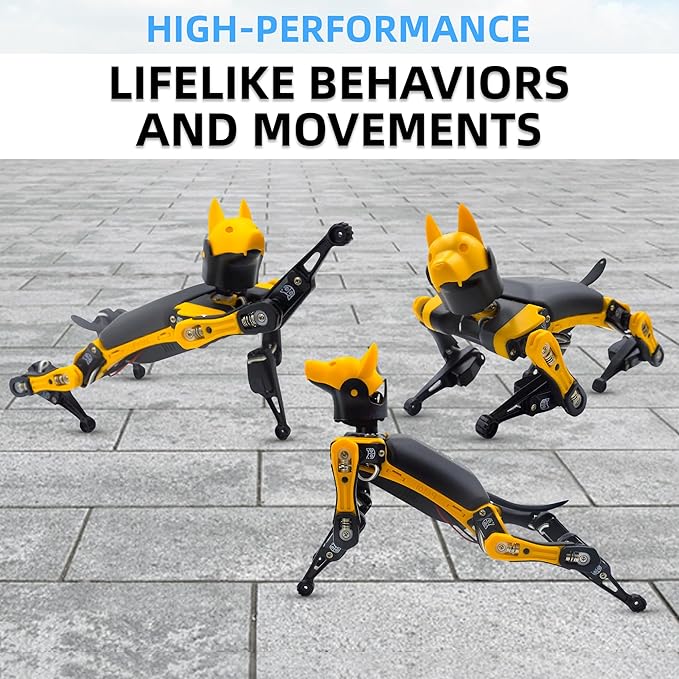Petoi Robot Dog Bittle X V2 Alloy Servo (Pre-Assembled) | Robotics Kit | Coding Smart Robot Kit, Voice Control, Programmable Quadruped Robot, Open Source, STEM & Robotics Education