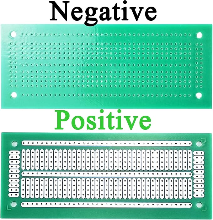 YUNGUI Printed Circuit Board,47X116MM PCB Strip Breadboard for Electronic Project and DIY Soldering(Pack of 8),Green
