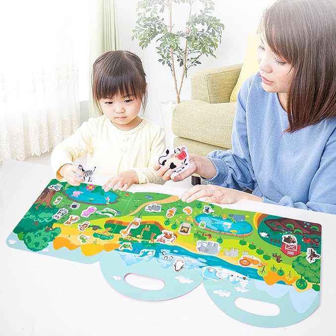 Jelly Reusable Sticker Books for Toddlers 1-3 2-4 Years, Portable Travel Toys Sticker Activity Book for Kids 2 3 4 Year Old Girls Boys (Insects)