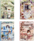 4 Book Girl pet Scrapbooking Stickers Pre-Cut 480 PET Stickers People Sticker Books for journaling Scrapbook Supplies Transparent Girls Sticker