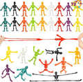 JOYIN 108 PCS Halloween Stretchy Skeletons, Halloween Sticky Hands Toys Bulk for Halloween Party Favors Decorations, Kids Student School Classroom Favors, Carnival Game Prizes, Goodie Bag Fillers