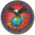 US Marine Corps 250th Anniversary Challenge Coin - Double-Sided Eagle, Globe & Anchor Design - 1775-2025 Honor Military Coin - Courage & Commitment Keepsake for Veterans & Marines