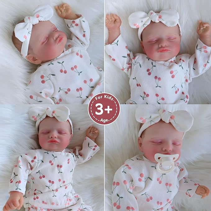 Realistic Reborn Baby Dolls-18 Inch Real Life Baby Dolls Girl Lifelike Baby Doll with Accessories for 3+ Years Old (Green)