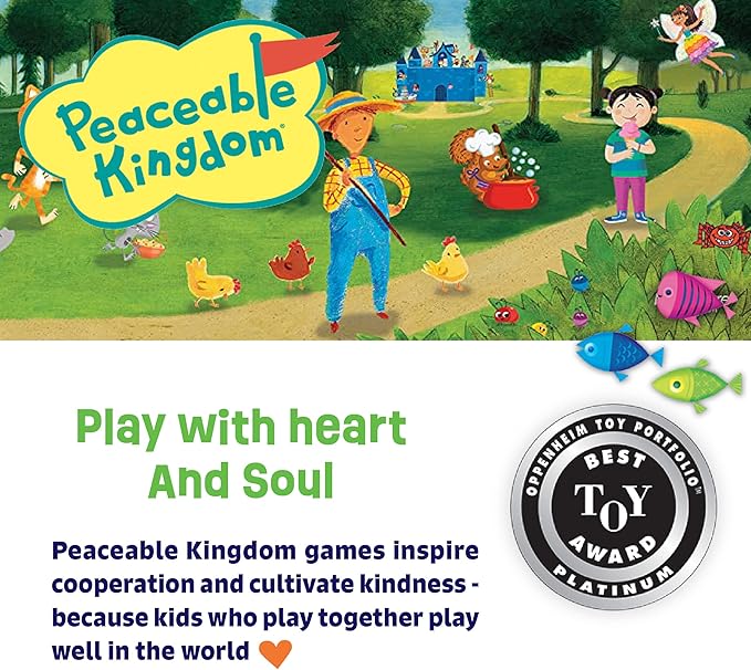 Peaceable Kingdom Award Winning Fish Stix The Kids' Board Game Where Every Fish Counts 2-4 Players Ages 6+