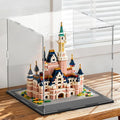SVENJBB Large Display Case for Collectibles, 13x13x13 Inch Acrylic Box for Miniature House and Figures, Clear Acrylic Display Cases with Matte Black Base for Collection Protection and Storage