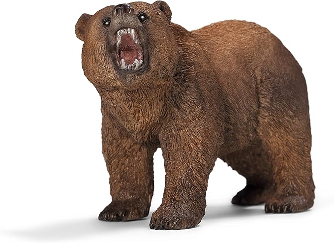 Schleich Wild Life, Realistic North American and Woodland Animal Toys for Kids, Animal Set with Moose, Grizzly Bear, Fox, Wolf and Alligator Toys, Ages 3+