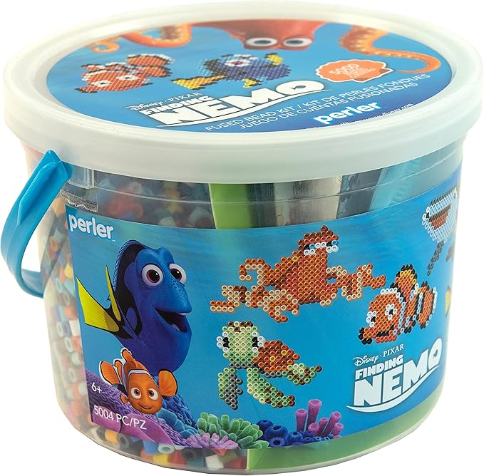 Perler Disney/Pixar Finding Nemo Kid's Craft Bucket, Pattern Sizes Vary, Multicolor 5005