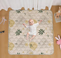 Baby Play Mat 50x50 Inch, Thickened Soft Floor Mat for Playpen, Machine Washable Foam Crawling Mat with Non-Slip Bottom for Babies and Toddlers, Foldable Padded Playmat Boho Terra