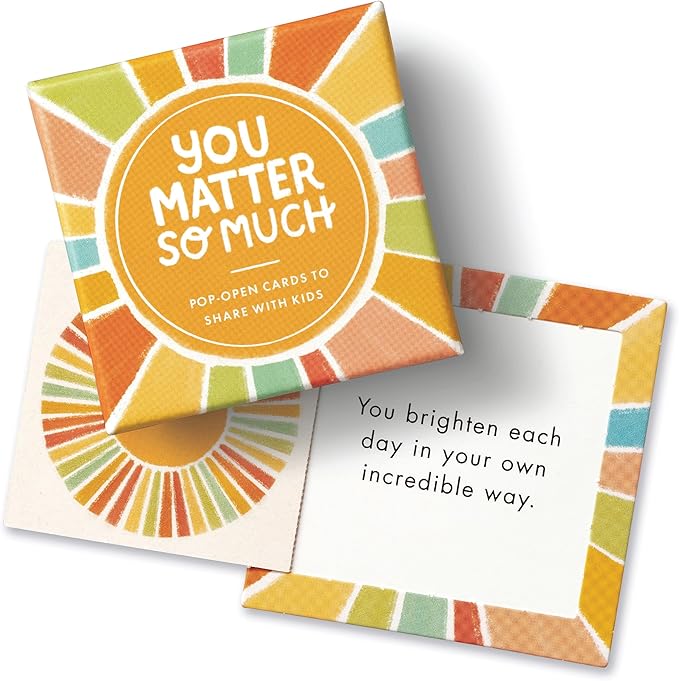 Compendium ThoughtFulls for Kids – 4-Pack of You Matter So Much, I Love You, You’re Incredible, You’re Amazing – 120 Pop-Open Cards to Share with Kids, Each with a Different Inspiring Message Inside
