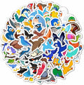 BulbaCraft 100Pcs Bird Stickers, Bird Party Favors, Parrot and Hummingbird Stickers, Gifts for Women & Men