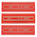 3pcs 6.8"x2.05" Breadboard Solderable Prototype PCB Board Kit for Electronics Projects Compatible for DIY Soldering Circuits Projects Prototype Board,Red