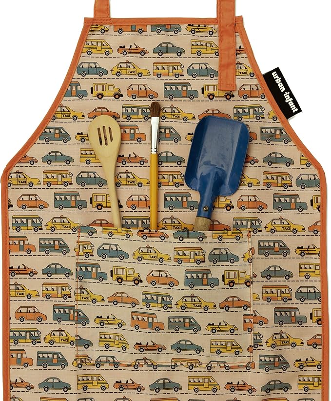 Urban Infant Little Helper Kids Apron - Children's Cooking Art Gardening - Great Gift for Toddler Boys and Girls