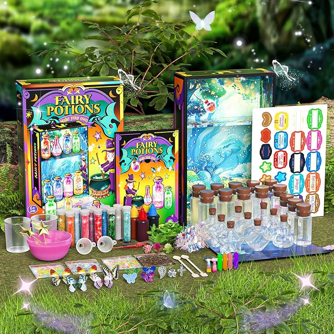 Magic Potion Kit for Girls - Fairy Potions Kit 22 Potions Magic Mix Kit for Kids 6 7 8 9 10 12+ Years Mystery Potion Making kit Art Craft Kit Gifts Toys for Christmas Halloween Birthday