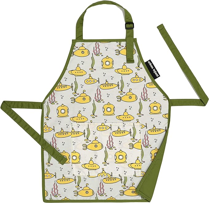 Urban Infant Little Helper Kids Apron - Children's Cooking Art Gardening - Great Gift for Toddler Boys and Girls