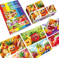 Magnetic Blocks for Toddlers, 1.65 inch Large Building Blocks Tiles, Funny Simle Fruits Puzzle Game, Sensory Montessori STEM Travel Toys for Boys and Girls Ages 3-5 4-8