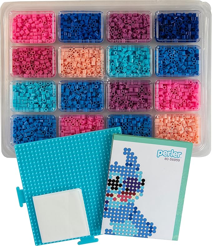Perler Disney Stitch Kid's Crafts, Pattern Sizes Vary, Multicolor 4429