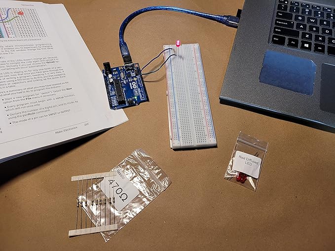 Make: Electronics Third Ed Kit 2 Economy - Beginner, Intermediate, & Advanced (Teen - Adult) Component Pack That Follows The Experiments in Make: Electronics 3rd Ed by Charles Platt