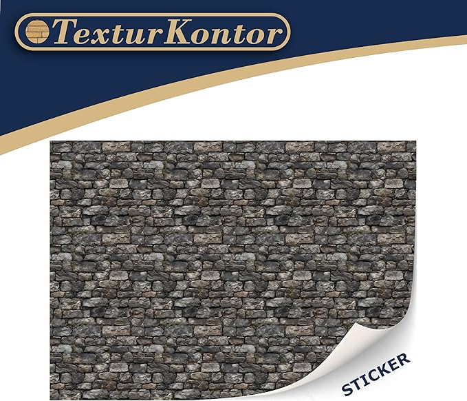 3 Sheets Self-Adhesive Wall Cladding for Dollhouse 1:12 Scale (Cottage 1)
