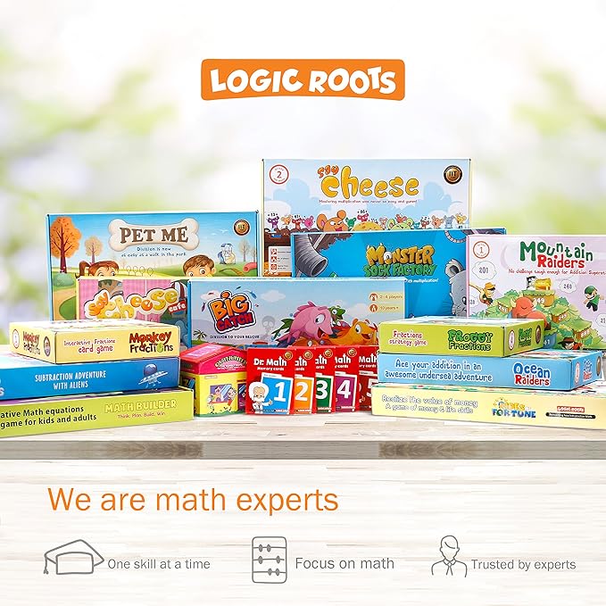 Say Cheese Multiplication Game - Fun Math Board Game for 7-10 Year Olds, Easy Start Advanced STEM Toy, Perfect Educational Gift for Girls & Boys, Homeschoolers, Grade 2 and Up