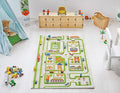 IVI 3D Play Rugs, Traffic Green, 39 x 59 inches