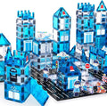 cossy Magnetic Tiles Police Set, Magnet Tiles with Policeman, Magnetic Tiles for Kids Ages 4-8, STEM Toys, Magnet Blocks for Boys and Girls, Creative Building Toys, Police