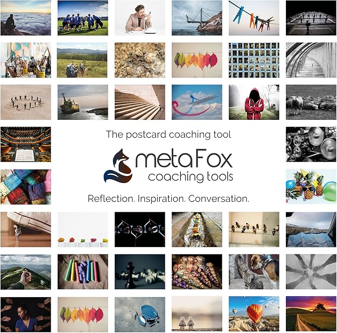 metaFox - 52 Inspirational Cards, Motivational Postcards, Picture Cards for Coaching & Therapy, Mindfulness Cards, Coaching Cards, Best for Team Building, Growing Together