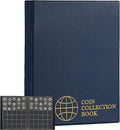 350 Pockets Coin Albums - 1.2x1.4 inch Grid Blue Coin Book 10 Pages Coin Collection Holder Letter Size Coin Storage Book 3.0x3.5 cm Pocket CS0235BL