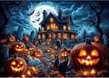 Halloween Haunted House 1000 Piece Jigsaw Puzzle for Adults - Spooky Night Graveyard Scene Challenging 1000-Piece Puzzle for Adults & Teens - Premium Quality with Reference Poster