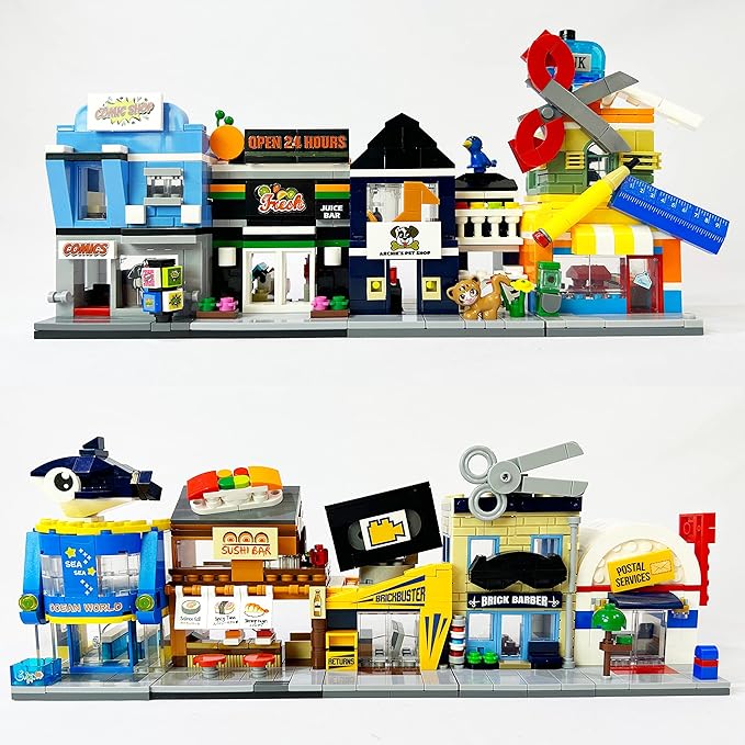 Brick Loot Mini City Dino Dinosaurs World Building Set – 122-Piece Lego-Compatible Dinosaur Museum Mini Bricks Kit for Kids & Adults, Creative STEM DIY Model, Compact Display Collectible