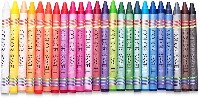 Color Swell Art Supplies Pack - 4 Packs Each of Watercolors, Crayons, and Markers